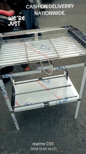 BRAND NEW DRAWER TYPE ADJUSTABLE GRILLER ALL PARTS STAINLESS STEEL WITH SHELVES DIMENSION :12 INCHES WIDTH 27 INCHES HEIGTH 20 INCHES LENGTH (charcoal griller)