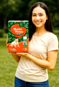 popok bayi happy nappy smart pants murah - S40/M32/L28