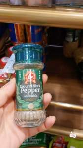 พริกไทยดําป่น 30กรัมขนาดใหม่ ตรามือที่1