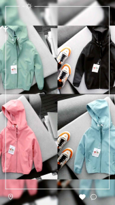 4-11 Years Kids Girls jacket Plain Design Waterproof Zip-up Long-sleeved Spring Jacket Polyester Autumn Hooded Coats