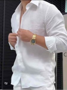 Áo sơ mi đũi nam chất đũi cao cấp thoáng mát không bám dính mồ hôi không phai màu không xù lông