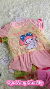 Bộ Cộc Tay Thun Lạnh Cho Bé Bộ Thun Lạnh Tay Ngắn Trơn Cho Bé Trai và Bé Gái Từ 6kg Đến 21kg [058]