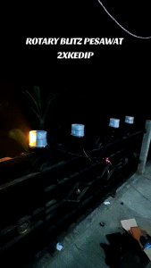 LAMPU ROTARI BLITZ PESAWAT+MAGNET KUAT 2X KEDIP PAKAI STEP DOWN 5AMPER 12V/24V CAR