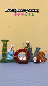 LOVE Christmas Belen (Nativity Scene) 26cmX12cm with BOX