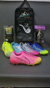 PAKET KOMPLIT!!! Sepatu Bola Anak Junior Gratis Kaos Kaki Deker Dan Tas Size 33-38 Model Terbaru Berkualitas