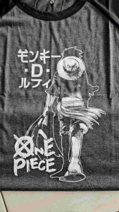 KAOS RAGLAN PRIA ONE PICE M81 3/4 \ KAOS RAGLAN PRIA LENGAN 3\4 ATASAN PRIA / KAOS MURAH / KAOS DISTRO / KAOS SIMPLE / T-SHIRT PRIA