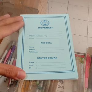 Buku Koprasi 12 Lembar 24 Halaman Ukuran A6/105x16cm