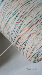 Sợi cotton môc organic nhập Hàn cỡ sợi 1.0mm làm áo mùa hè