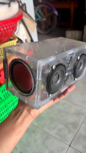 1 chiếc loa mid bas mini 7.5cm từ neo nguyên khối về anh em diy loa blutooth chơi nhe~ loa nằm trên xe ô tô HONDA