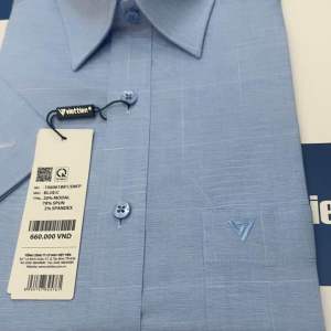 Áo sơ mi viettien ngắn tay lai ngang (1S6061)