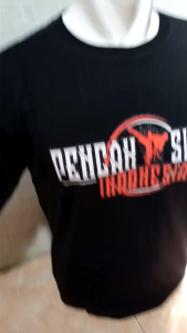 kaos distro pria IPSI coklat lengan pendek/kaos oblong pria lengan pendek