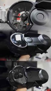 3D Printed Fazzio 125 Pulley Cover - Black - Motorcycle Accessory - Motor Modification - Automotive