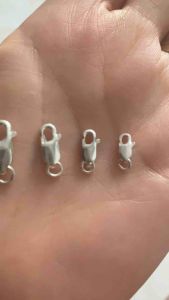 Khoá bạc 925 size 6mm 8mm 10mm 12mm làm khoá vòng vĩnh viễn bảo hành