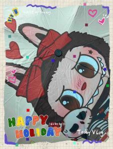 พร้อมส่ง ร่ม Labubu ลาบูบู้ ร่มกัน UV ลายการ์ตูน ร่มพกพา น่ารัก กันแดดกัน UV กันฝน ร่มพับได้ น้ำหนักเบา พกพาสะดวก