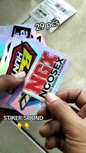 STIKER SOUNDSYSTEM HOLOGRAM ISI 29 PCS