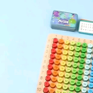 Mainan edukasi kayu MULTIPLICATION BOARD GAME 3in1 Perkalian