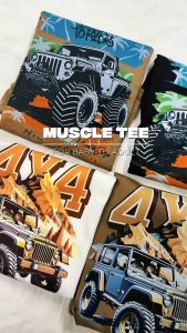 [INOCENTTEES] - KIDS Sando Terno - Monster Truck Multi Color - BABY TO KIDS 8 Y/O
