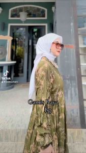Gamis Raya Twill BG Collection Motif Loreng