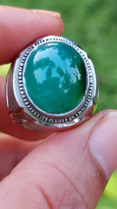 CINCIN BATU BACAN DOKO GULAO CRYSTAL TOP QUALITY ~ RING BAJA PUTIH HAND MADE