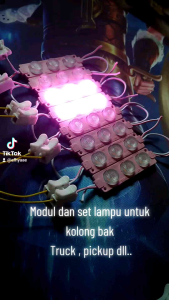Modul LED Lampu Mobil 12V & 24V Kolong Truck 8 Chanel Pink / Request Warna