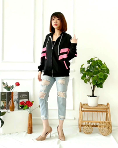 JAKET HOODIE WANITA JAKET RESLETING WANITA BODY BATWING SIZE JUMBO