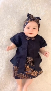 Kebaya Kutubaru bayi dan anak Embos batik (6bulan-4tahun) | Baju tedak Siten bayi | baju adat bayi dan anak perempuan | Setelan Kebaya Anak