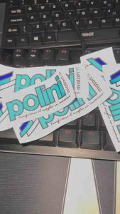 Tem Sticker Dán Trang Trí Xe Máy Chữ Polini Chất Liệu Decal In Phản Quang Chống Nước Bền Màu Chịu Nắng Mưa