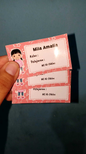 25 Sticker Mapel - Label Buku Pelajaran Sekolah - Sticker Mata Pelajaran Sekolah
