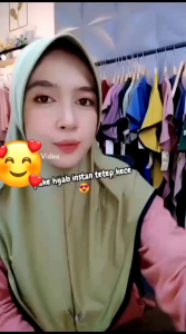 hijab bergo instan plat size M