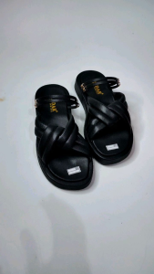 Sandal platform wanita kekinian korean style Silang tali belakang RD 40