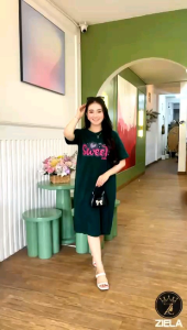 DRESS PENDEK BAWAH LUTUT BY ZIELA TERBARU / HOME DRESS COMBED 20S ORY ZIELA COLLECTION