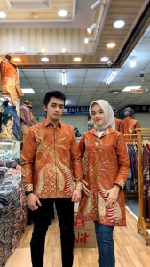Baju Batik Tunik | Batik Couple Pasangan | Batik Seragam | Batik Sarimbit | Batik Kerja | Bahan Katun Lapis Furing Trikod