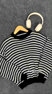 Sweater Rajut Zigzag Oversize: Nyaman & Tahan Lama