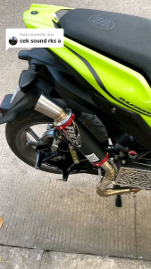 SILINCER KNALPOT ORIGINAL RKS BLACK COATING SERIES INLET 50 DAN 38MM