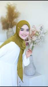 AR-RIZFA Daily Hijab Segitiga Instan Ayunda Pet Jilbab Dewasa Hijab Terbaru by Kurnia Hijab Store
