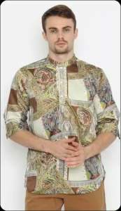 SKUY OLSHOP - BATIK PRIA BAJU KERJA KANTOR PRIA MOTIF BATIK SLIMFIT PREMIUM