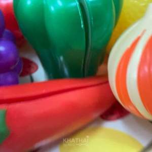 ชูดหั่นผักผลไม้ของเล่น หั่นผัก หั่นผลไม้ ของเล่นเสริมพัฒนาการ เรียนรู้ผักผลไม้ กล้ามเนื้อมัดเล็ก WT-K-512