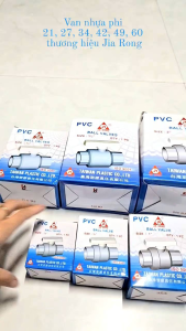 Van nhựa tay trắng phi 21 27 34 42 49 60 thương hiệu Jia Rong