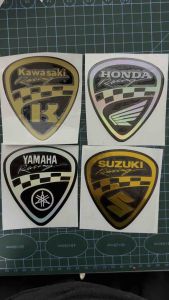 Kawasaki Emblem Logo 2-layer Die Cut Waterproof Sticker Machine Cut