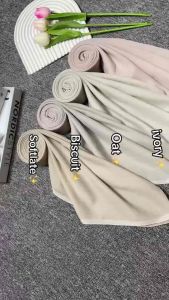 Hijab Segi Empat Paris & Brand Ori Varisha: Kerudung Lembut Nyaman