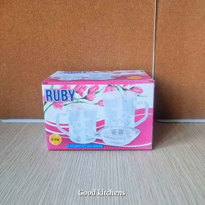 G365 GELAS KOPI SET GELAS + ASBAK GELAS KACA GELAS SOUVENIR