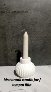 tempat lilin aesthetic/pot bunga hidroponik mini dengan tabung kaca