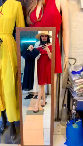 NEW ALILA MIDI DRESS KOREA SABRINA BKK PESTA PARTY