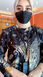 Batik Couple Tunik Modern Set Couple Pakaian Batik Kemeja Premium