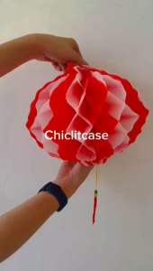 Lampion lipat plastik honeycomb merah putih dirgahayu HUT RI kemerdekaan