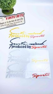 Tem Sport Mind Dán Nắp Capo Ô Tô