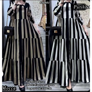 GAMIS ZAR-RA TERBARU / GAMIS RAYON MOTIF SALUR VIRAL / GAMIS RAYON PREMIUM TERBARU