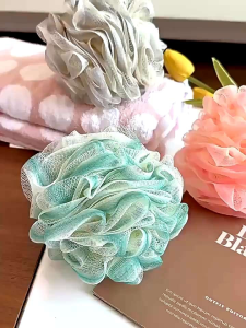 Shower Puff Spons Mandi Bathroom Bahan Halus Premium