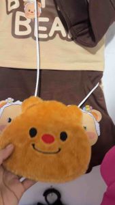 🎉ชุดเซต แฟชั่นเด็ก ผ้าคอตตอล ผ้าฝ้าย คะพิมลายหมีเนยสวยๆจ้า