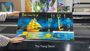 Đồng Hồ Treo Tường "THUẬN BUỒM XUÔI GIÓ" In UV 5D Cao Cấp Phong Cách Hiện Đại